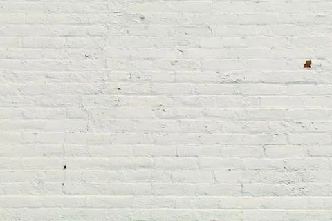 Brick wall painted white as a background Stock Photos