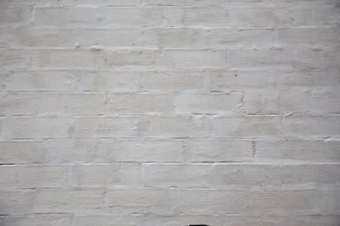Brick wall painted whitewash Stock Photos
