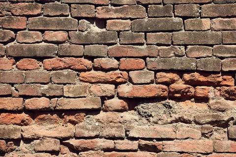 Brick Wall Pattern at angle Stock Photos