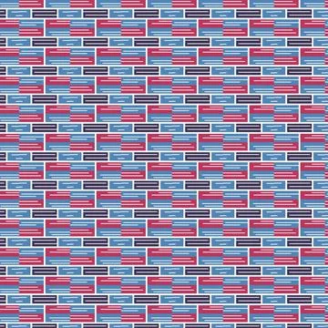 Brick Wall Pattern Background Blue Red In Color Stock Illustration