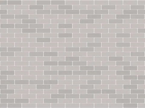 Brick wall pattern seamless background. Realistic decorative background. Vect Stock Illustration