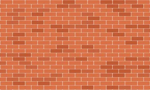 Brick wall pattern seamless background. Realistic decorative background. Vect Illustrazione stock