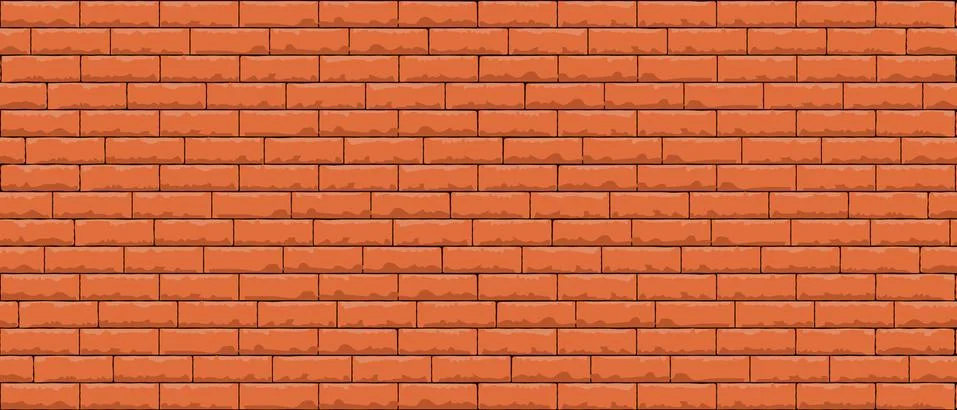 Brick wall pattern seamless background. Realistic decorative background. Vect Illustrazione stock