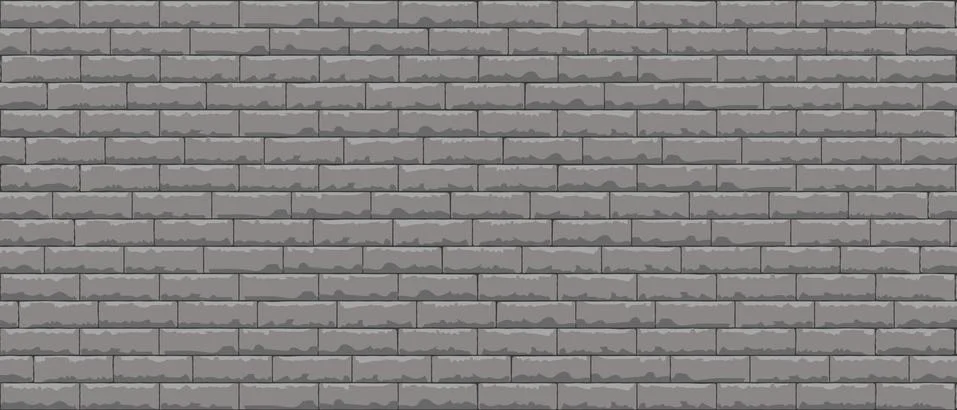 Brick wall pattern seamless background. Realistic decorative background. Vect Stock-Illustration