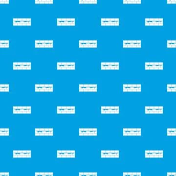 Brick wall pattern seamless blue 스톡 일러스트