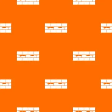 Brick wall pattern seamless Stock Illustration