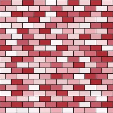 Brick wall pattern. Seamless vector Stock Illustration