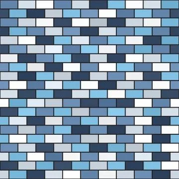Brick wall pattern. Seamless vector rectangle background 스톡 일러스트