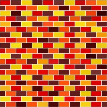 Brick wall pattern. Seamless vector 스톡 일러스트