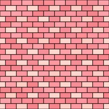 Brick wall pattern. Seamless vector background Stockillustratie