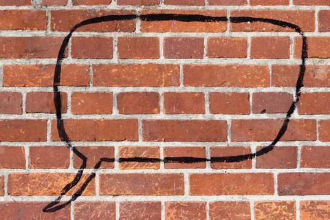 Brick wall with place for text. Background. Copy space Stock Photos