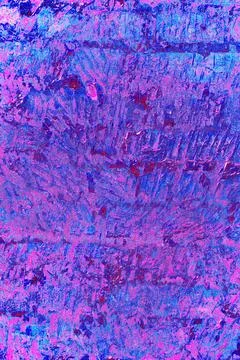 Brick wall in poor condition, notches on the brick wall. Changed color scheme Stock Photos