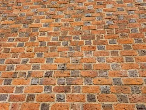 Brick wall red background texture pattern vintage Stock Photos