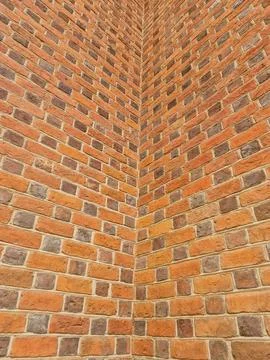 Brick wall red background texture pattern vintage Stock Photos
