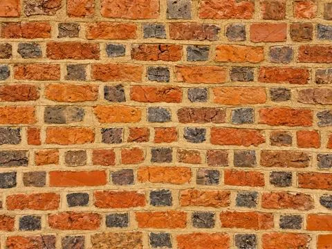 Brick wall red background texture pattern vintage Stock Photos