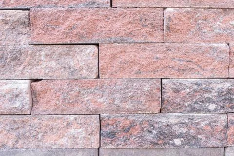 Brick wall of red brick. Creative vintage background. Stock Photos