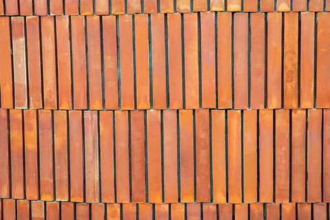 Brick wall with red brick Foto stock
