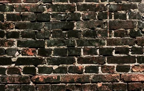 Brick wall. Red burnt brick. Background or texture of blocks Stock-Fotos