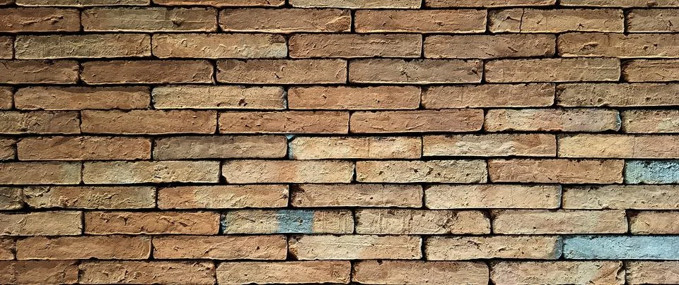 Brick wall. Rustic old brick wall texture for brickwork background design, .. Stock Photos