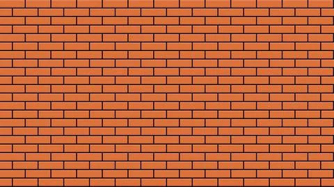 Brick wall seamless background. Vector textured pattern Stock Illustration