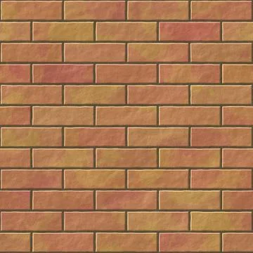 Brick wall seamless generated hires texture Stock Illustration