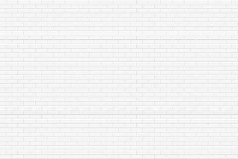 Brick wall seamless geometric texture. White design - simple vector background Illustrazione stock
