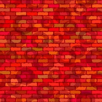 Brick wall, seamless Illustrazione stock