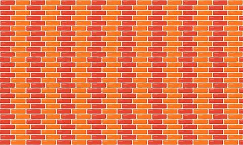 Brick wall seamless pattern. Brown decorative brickwork repeating texture Stock Illustration