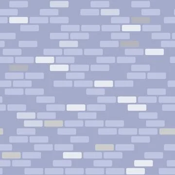 Brick wall seamless pattern. Gray brickwork repeating texture. Bricks masonry Stockillustratie