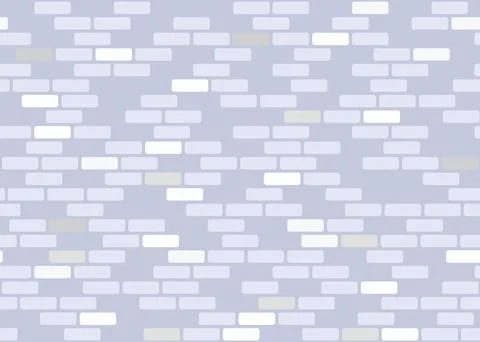 Brick wall seamless pattern. Gray brickwork repeating texture. Bricks masonry Stock Illustration