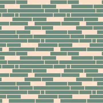 Brick wall seamless pattern, green background for design vector illustration 스톡 일러스트