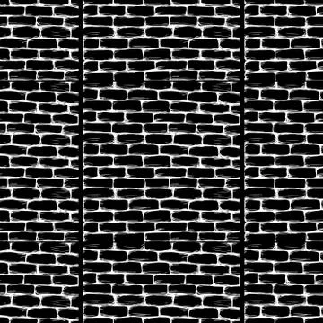 Brick wall seamless pattern Illustrazione stock