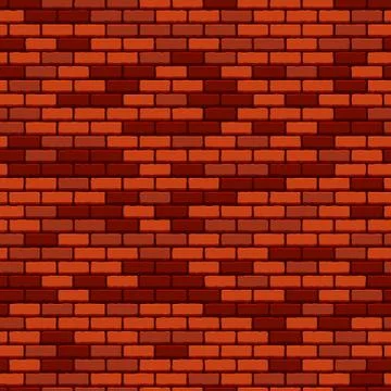 Brick wall seamless pattern Stock Illustration