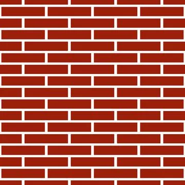 Brick wall seamless pattern Illustrazione stock