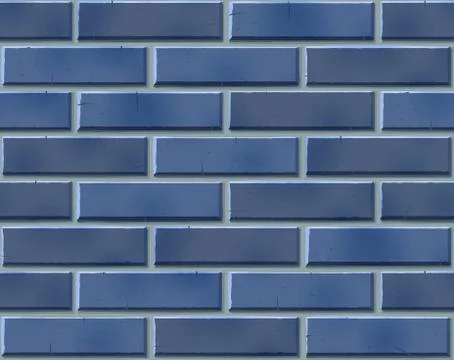 Brick wall seamless pattern with scratched tiled black stones Stock Illustration