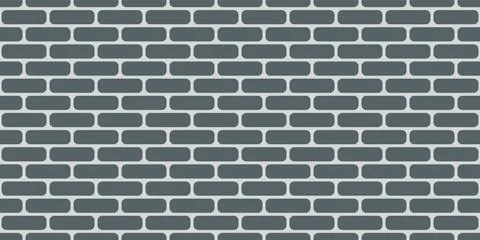 Brick wall seamless pattern. Simple endless architecture background. Gray Stock Illustration