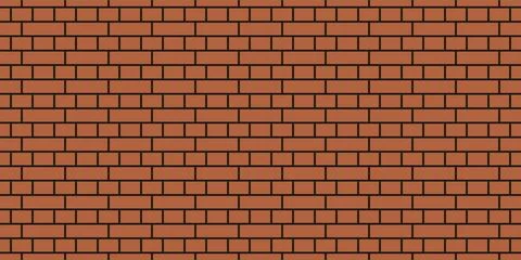 Brick wall seamless pattern. Simple endless architecture background. Red Иллюстрация