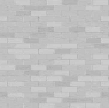 Brick Wall Seamless Pattern. Vector Illustration. Gray Color. Design Element Stock Illustration