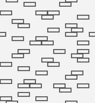 Brick wall seamless pattern White and gray Stock Illustration