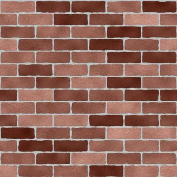 Brick wall seamless tile Stock Photos