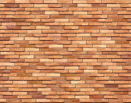 Brick wall seamless Vector illustration background - texture pat Stock Illustration