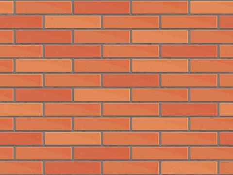 Brick wall seamless Vector illustration background Stock Illustration