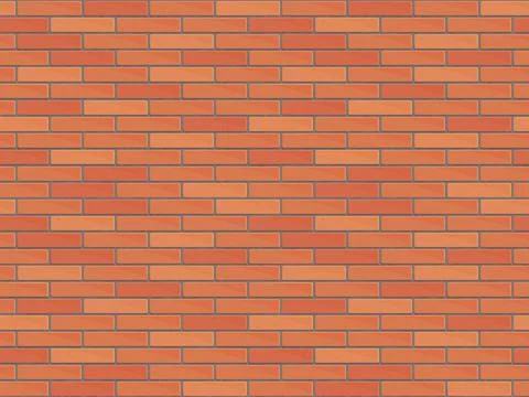 Brick wall seamless Vector illustration background Stock Illustration