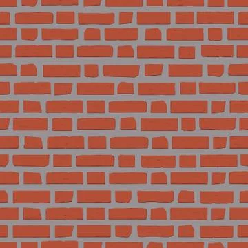 Brick wall seamless for wallpaper background design vector illustration Stock Illustration