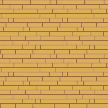 Brick wall with separate brick stroke seamless pattern, background design for Stock Illustration