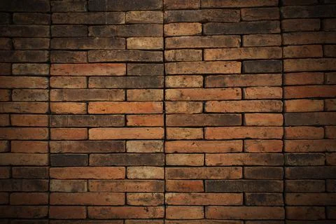 Brick wall with shadow for pattern Stock Photos