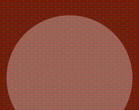 Brick Wall With Spotlight Stock Illustration