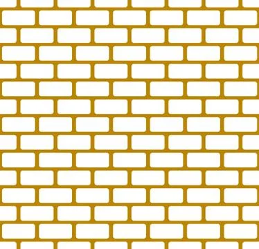 Brick wall, stone wall seamless vector pattern イラスト素材