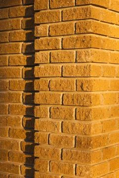 Brick wall with a stripe Stock Photos