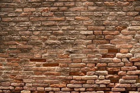 Brick wall structure of an old house Stock Photos